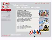 Tablet Screenshot of fahnen-stadelmann.ch